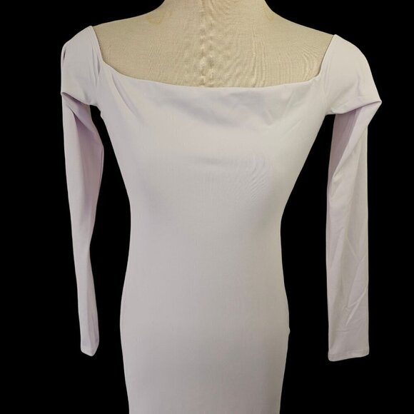 Fashion Nova Monaco Backless Midi Dress Size S White Bodycon Long Sleeve NWT - Picture 5 of 13
